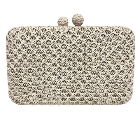 Bolsa Festa Clutch Rafa Croche off white - comprar online