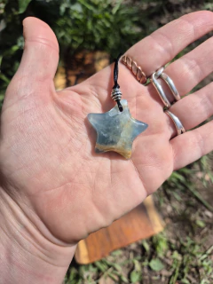 Collar estrella onix cielo