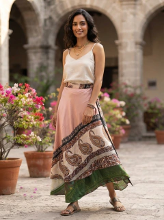 Pollera de seda