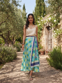 Pollera de seda