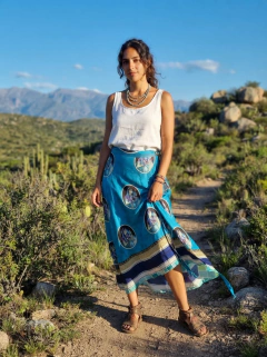 Pollera de seda - comprar online