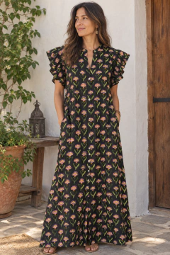 Vestido camisero ( algodón)