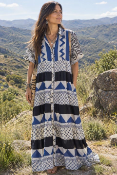 Vestido camisero ( algodón)