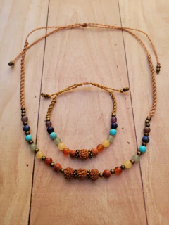 Conjunto 7 chakras y s. De Rudraksha - comprar online