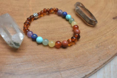 Pulsera ambar y 7 chakras