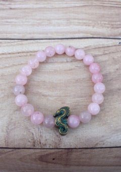 Pulsera Cuarzo Rosa 6mm - comprar online