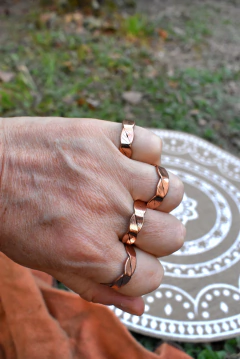 Anillo trenzado de cobre - comprar online