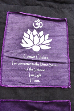 Banderín 7 chakras con bolsillos - comprar online