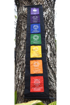 Banderín 7 chakras con bolsillos