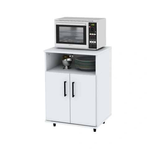 Mueble Para Microondas G10 Centro Estant Blanco