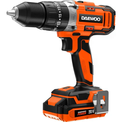 Taladro Percutor Atornillador Daewoo Dacd1120m A Bateria Naranja