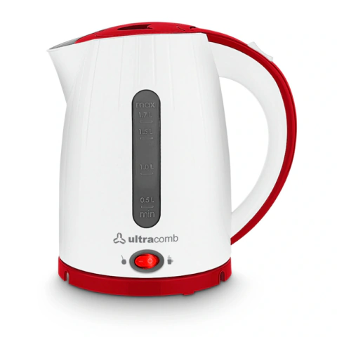 Pava Jarra Electrica Ultracomb 4907 1.7l Corte Cafe Te Mate Blanco