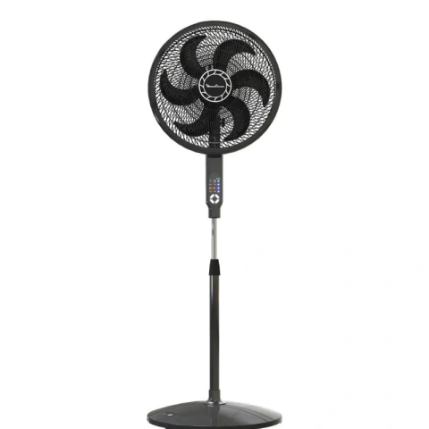 Ventilador De Pie Digital 18 Moulinex Ve4081b1 + Control Negro