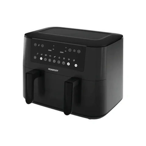 Freidora De Aire Peabody Dual Canasto Xl Pe-afdb910n 9lts Negro