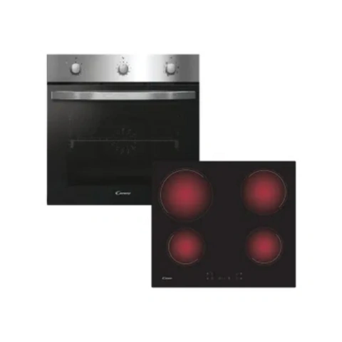 Candy Combo Horno Electr. Fidcx602 + Anafe Eléctrico Ch64ccb Negro