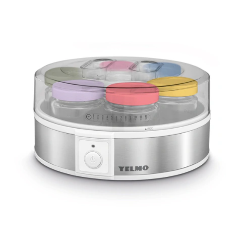 Yogurtera Fabrica De Yogurt Yelmo Yg-1700 7 Jarros Tapas De Blanco