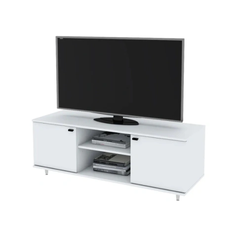 Rack De Tv Hasta 55 Mt4002 Centro Estant Blanco Blanco