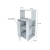 Mueble Microondas Vajillero Organizador Centro Estant Kp60bl Blanco - comprar online