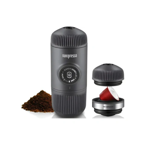 Cafetera De Espresso Portatil Nanopresso + Ns Adapter Color Negro