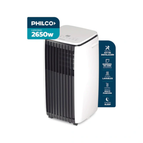 Aire Acondicionado Philco Portátil Php26hc9an 2279fg Blanco