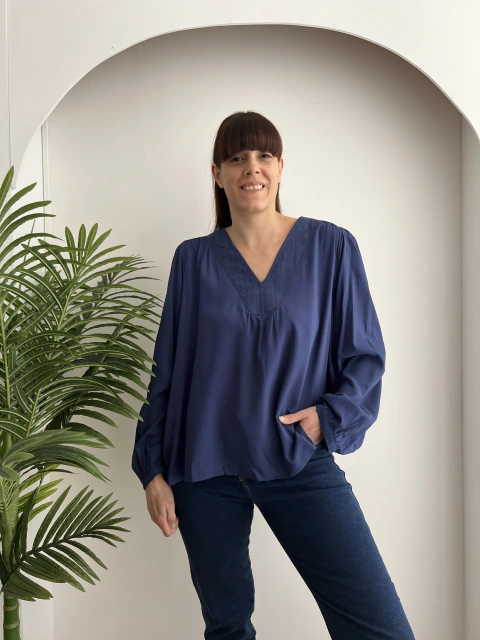 Blusa Soledad Azul
