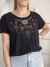Remera Bordada Azteca