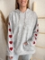 Buzo Bordado Love Gris - Paloma Clothes