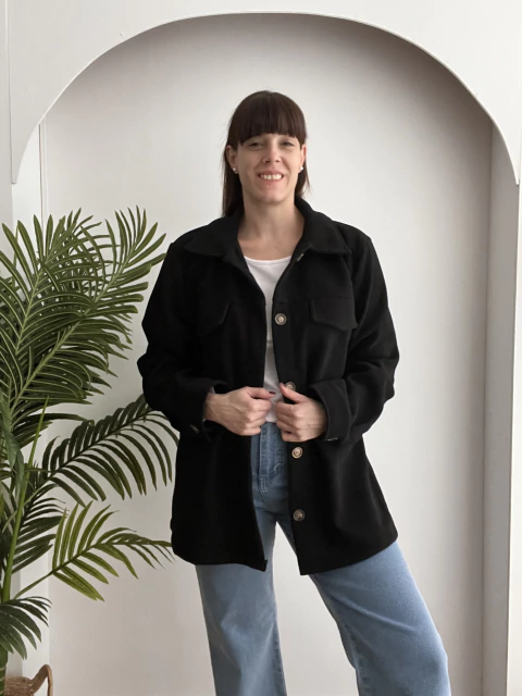 Camisaco de paño Lola Negra