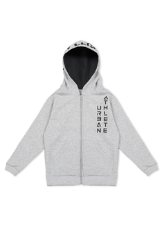Campera con estampa - Gris melange