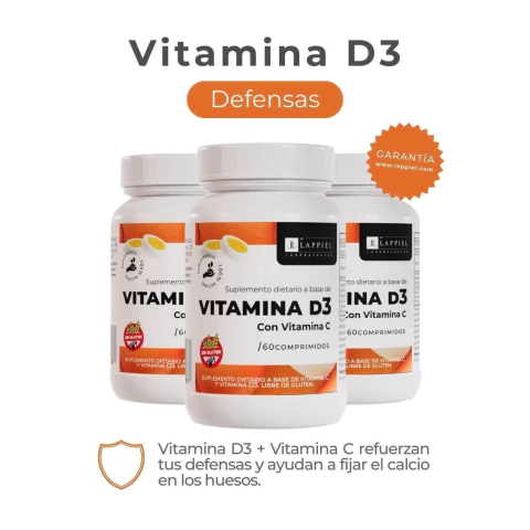 Vitamina D3 + C / Sistema Inmunologico Reforzado! / 60 Comrpimidos - comprar online