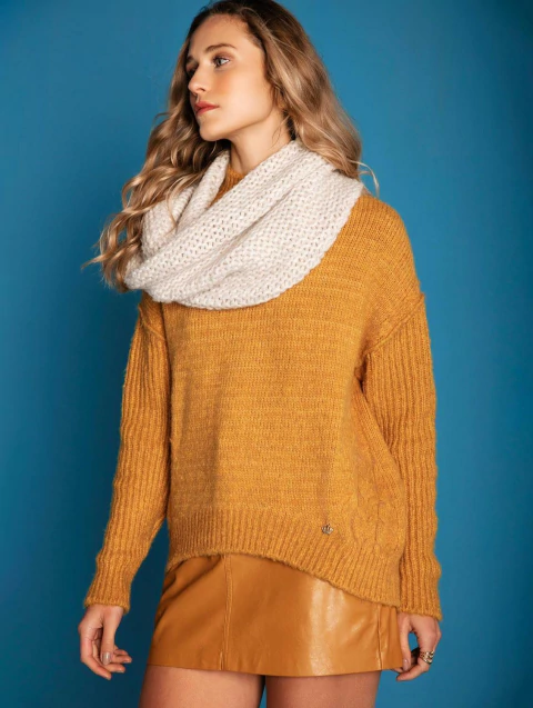 Gola avulsa em tricot Biamar