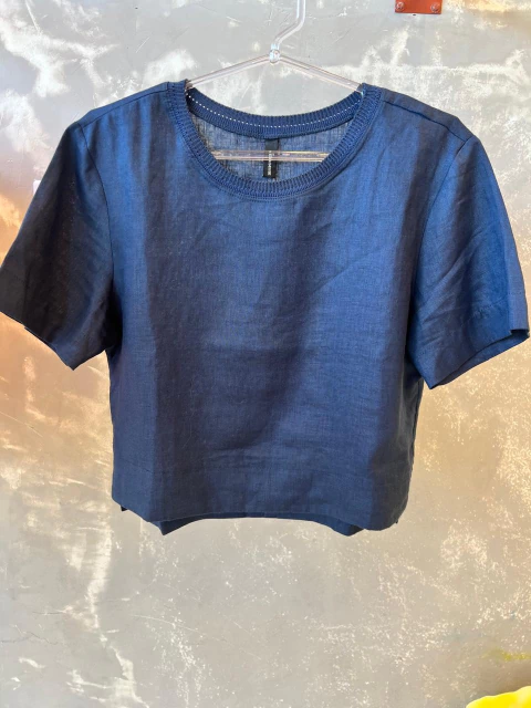 BLUSA CROPPED LINHO NATURAL BETELGEUSE