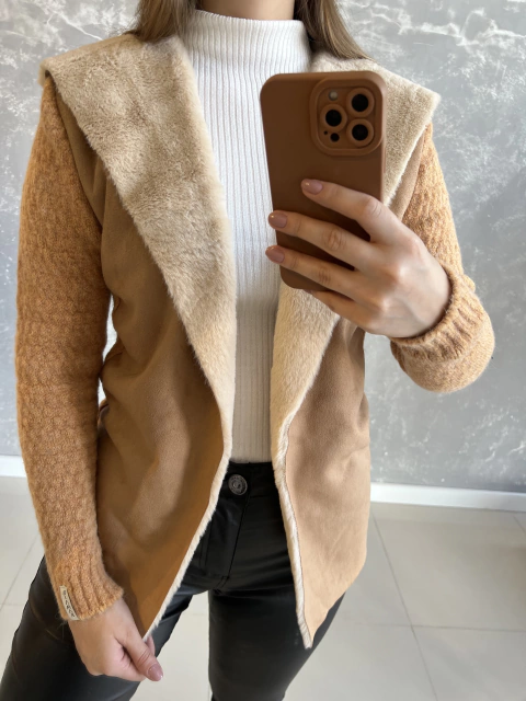 CASACO FORRADO COM CAPUZ SEM BOLSO - comprar online