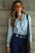 BLUSA EM VISCOLINHO C/ BABADO