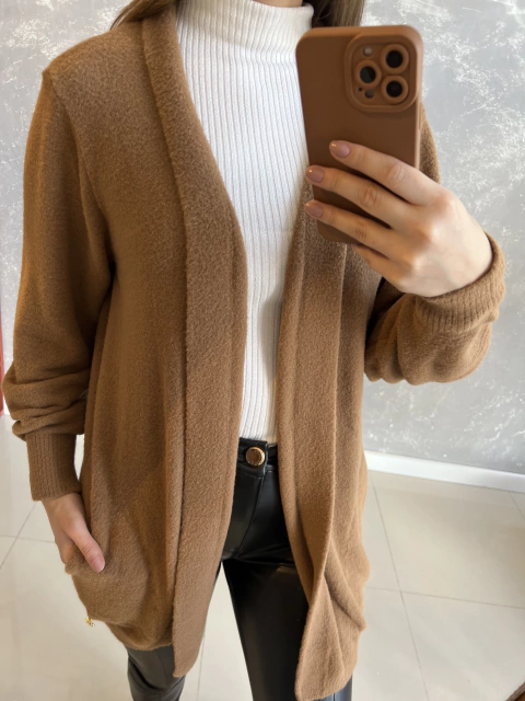 CASACO ABENÇÃO ALONGADO DE FIO PLUMA - comprar online