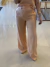 CALÇA EM LINHO WIDE LEG COM BOTÕES SALMÃO - comprar online