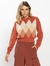 Blusa fio fluma curta xadrez na internet