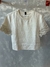 Blusa em linho natural com bordado - RR Store
