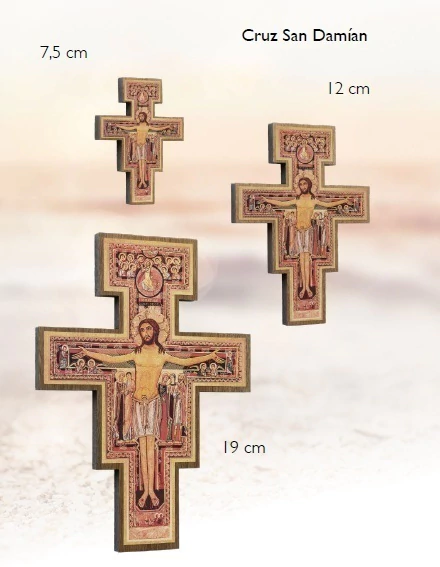CRUZ SAN DAMIAN MEDIANA MADERA PARA COLGAR - comprar online