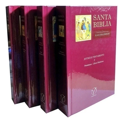 SANTA BIBLIA EN 4 TOMOS VERSION DE MONSEÑOR JUAN STRAUBINGER - comprar online