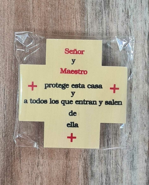 CRUZ MADERA BENDICION DEL HOGAR CHICA