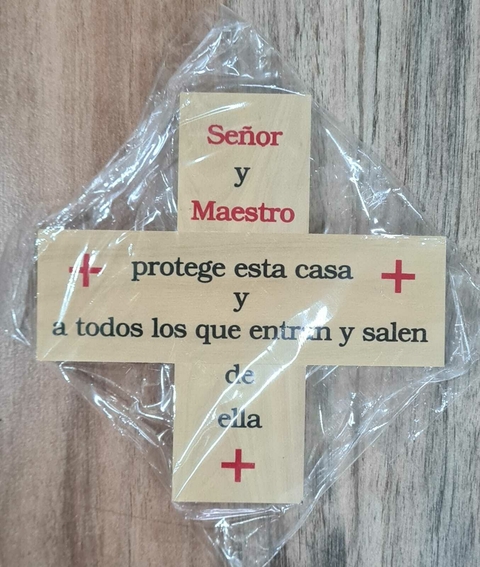 CRUZ MADERA BENDICION DEL HOGAR GRANDE