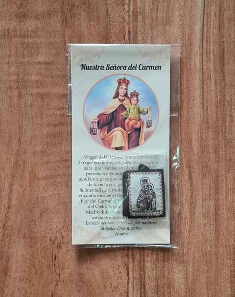 ESCAPULARIO TELA CON ORACION