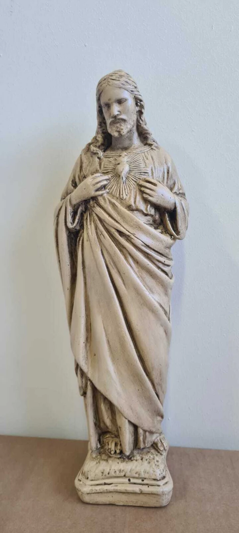 SAGRADO CORAZON DE JESUS YESO PINTADO 40 CM - comprar online
