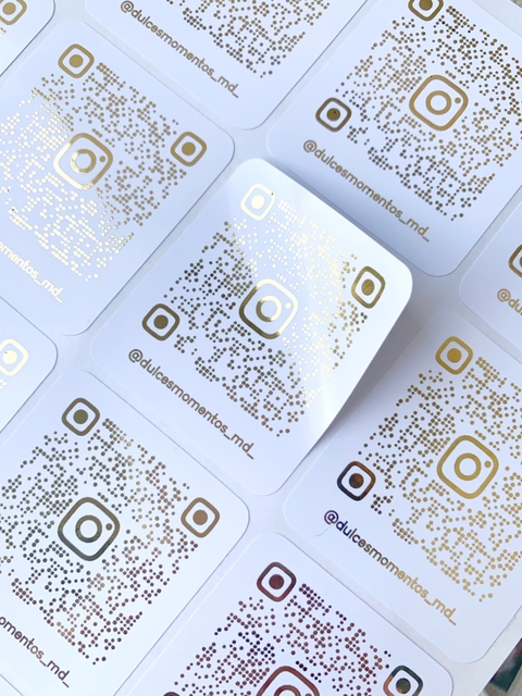 Stickers QR + Stamping
