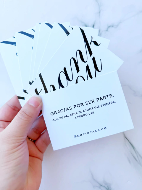 Tarjetas AGRADECIMIENTO / FELICIDADES - comprar online