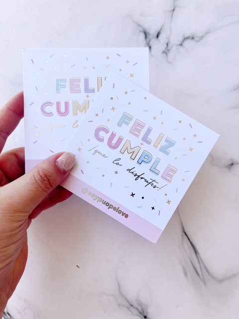 Tarjetas “FELIZ CUMPLE 2"