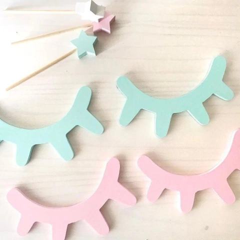 Pestañas Decorativas en madera