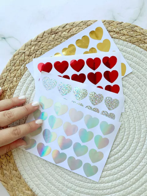 Planchita A6 de Corazones