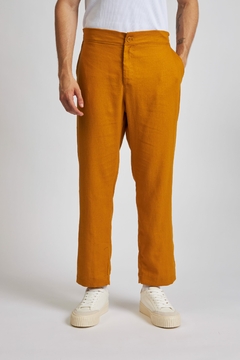 Calça Linho Cheryl Mustard - comprar online